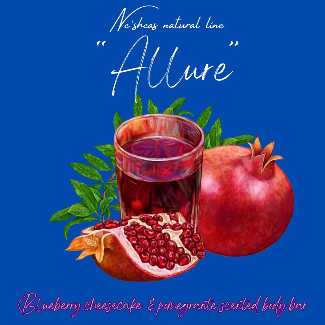 “Allure” Blueberry Cheesecake & Pomegranate Body Bar